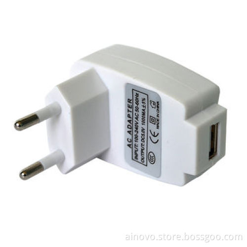 USB travel adapters for mobile phone, 5V/1A